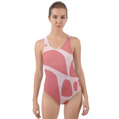 Meat Cut-out Back One Piece Swimsuit