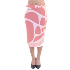 Meat Velvet Midi Pencil Skirt by Mariart