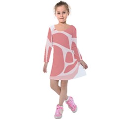 Meat Kids  Long Sleeve Velvet Dress by Mariart