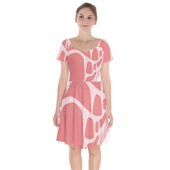 Meat Short Sleeve Bardot Dress