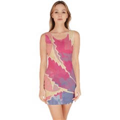 Marijuana Heart Cannabis Rainbow Pink Cloud Bodycon Dress