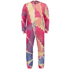 Marijuana Heart Cannabis Rainbow Pink Cloud Onepiece Jumpsuit (men)  by Mariart