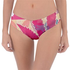 Marijuana Heart Cannabis Rainbow Pink Cloud Reversible Classic Bikini Bottoms