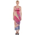 Marijuana Heart Cannabis Rainbow Pink Cloud Fitted Maxi Dress View1