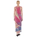 Marijuana Heart Cannabis Rainbow Pink Cloud Fitted Maxi Dress View2