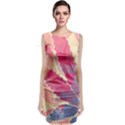 Marijuana Heart Cannabis Rainbow Pink Cloud Sleeveless Velvet Midi Dress View1