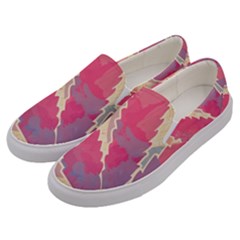 Marijuana Heart Cannabis Rainbow Pink Cloud Men s Canvas Slip Ons by Mariart