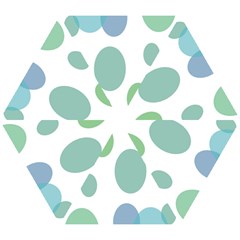 Polka Dots Blue Green White Mini Folding Umbrellas by Mariart