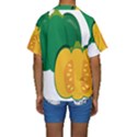 Pumpkin Peppers Green Yellow Kids  Short Sleeve Swimwear View2