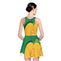 Pumpkin Peppers Green Yellow Reversible Skater Dress View2