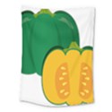 Pumpkin Peppers Green Yellow Medium Tapestry View1