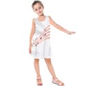 Musical Net Purpel Orange Note Kids  Sleeveless Dress View1