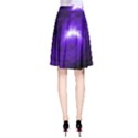 Purple Black Star Neon Light Space Galaxy A-Line Skirt View2