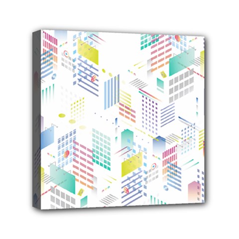 Layer Capital City Building Mini Canvas 6  X 6  by Mariart