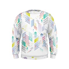 Layer Capital City Building Kids  Sweatshirt by Mariart