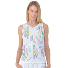 Layer Capital City Building Women s Basketball Tank Top by Mariart