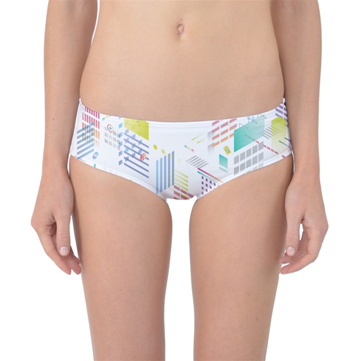 Layer Capital City Building Classic Bikini Bottoms