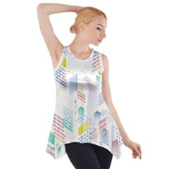 Layer Capital City Building Side Drop Tank Tunic by Mariart