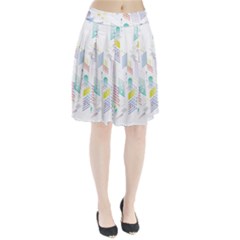 Layer Capital City Building Pleated Skirt