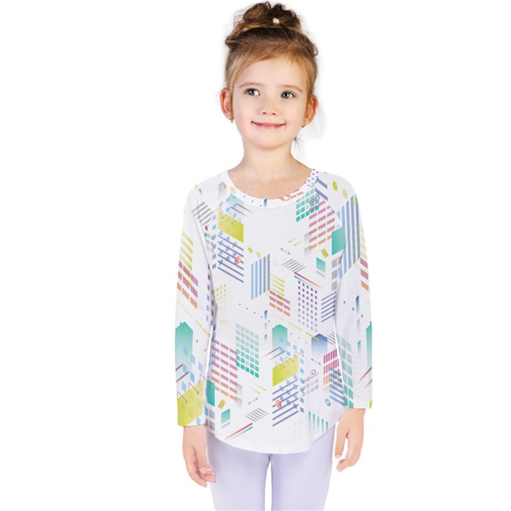 Layer Capital City Building Kids  Long Sleeve Tee