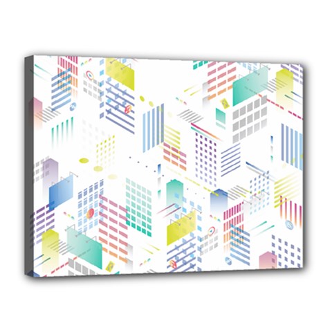 Layer Capital City Building Canvas 16  X 12 