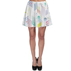 Layer Capital City Building Skater Skirt by Mariart