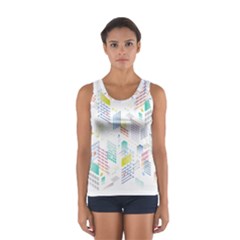 Layer Capital City Building Sport Tank Top  by Mariart