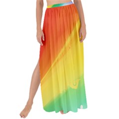 Red Yellow White Pink Green Blue Rainbow Color Mix Maxi Chiffon Tie-up Sarong