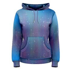 Rain Star Planet Galaxy Blue Sky Purple Blue Women s Pullover Hoodie by Mariart