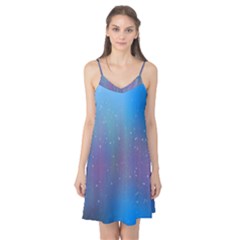 Rain Star Planet Galaxy Blue Sky Purple Blue Camis Nightgown