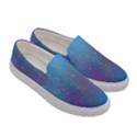 Rain Star Planet Galaxy Blue Sky Purple Blue Women s Canvas Slip Ons View3