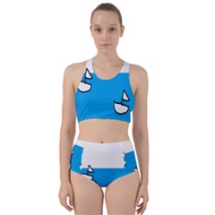 Ship Sea Beack Sun Blue Sky White Water Racer Back Bikini Set