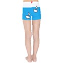 Ship Sea Beack Sun Blue Sky White Water Kids Sports Shorts View2