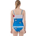 Ship Sea Beack Sun Blue Sky White Water Cut Out Top Tankini Set View2