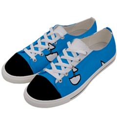 Ship Sea Beack Sun Blue Sky White Water Women s Low Top Canvas Sneakers