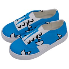 Ship Sea Beack Sun Blue Sky White Water Kids  Classic Low Top Sneakers by Mariart