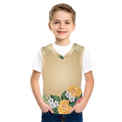 Rose Sunflower Star Floral Flower Frame Green Leaf Kids  Sportswear