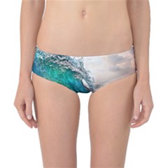 Sea Wave Waves Beach Water Blue Sky Classic Bikini Bottoms