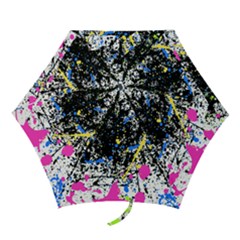 Spot Paint Pink Black Green Yellow Blue Sexy Mini Folding Umbrellas by Mariart