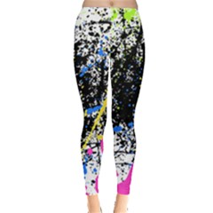 Spot Paint Pink Black Green Yellow Blue Sexy Leggings  by Mariart