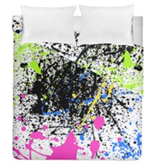 Spot Paint Pink Black Green Yellow Blue Sexy Duvet Cover Double Side (queen Size)