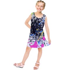 Spot Paint Pink Black Green Yellow Blue Sexy Kids  Tunic Dress by Mariart