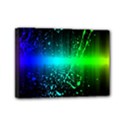 Space Galaxy Green Blue Black Spot Light Neon Rainbow Mini Canvas 7  x 5  View1