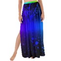 Space Galaxy Green Blue Black Spot Light Neon Rainbow Maxi Chiffon Tie-Up Sarong View1