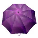 Space Star Planet Galaxy Purple Folding Umbrellas View1