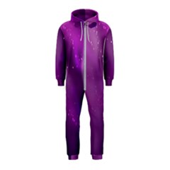 Space Star Planet Galaxy Purple Hooded Jumpsuit (kids) by Mariart