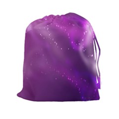 Space Star Planet Galaxy Purple Drawstring Pouches (xxl)