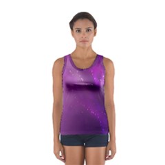 Space Star Planet Galaxy Purple Sport Tank Top  by Mariart