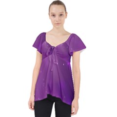 Space Star Planet Galaxy Purple Lace Front Dolly Top