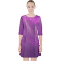 Space Star Planet Galaxy Purple Pocket Dress View1